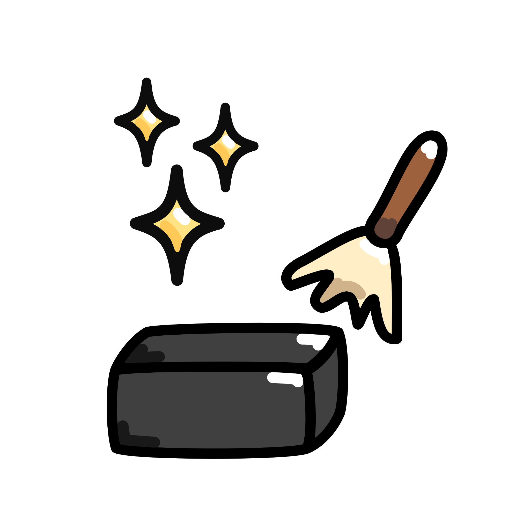 Illustration einer Ravioli Mehrweg-Versandverpackung die mit einer Bürste gereinigt wird