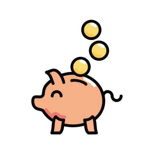 Illustration eines Sparschweins